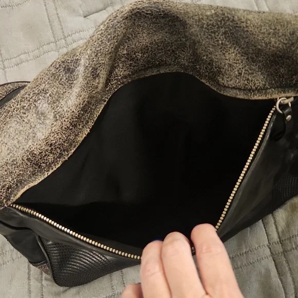 Hugo Boss Black and Tan Buttery Soft Leather Laptop Bag